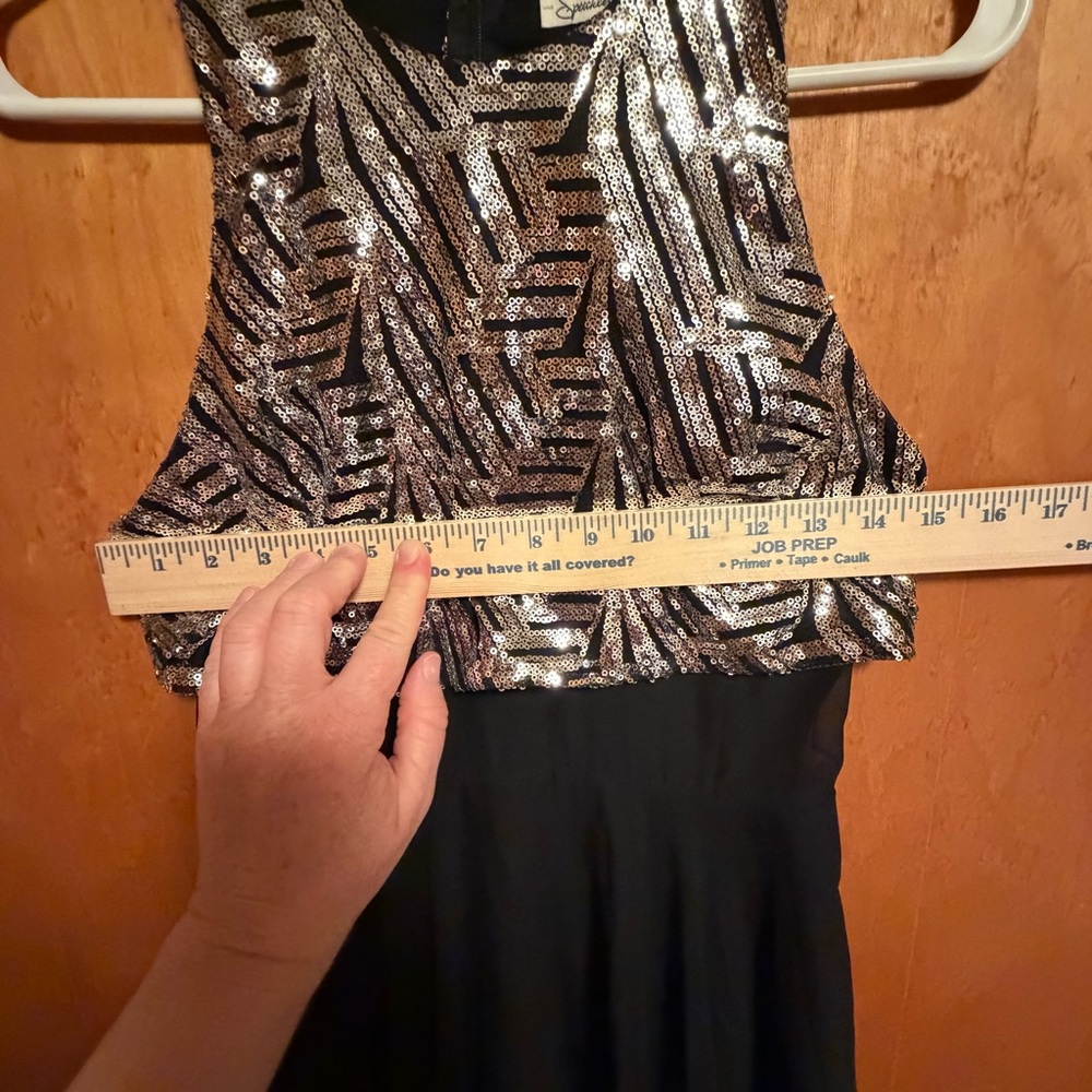 Speechless Black Dress with Rose Gold‎ Sequins - Picture 6 of 12